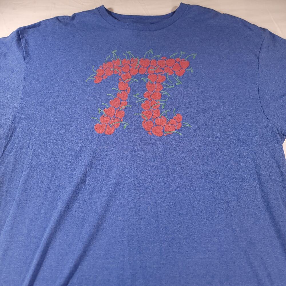 Delta Cherry Pi Crew Neck Short Sleeve Graphic T-Shirt Mens Size XL Blue